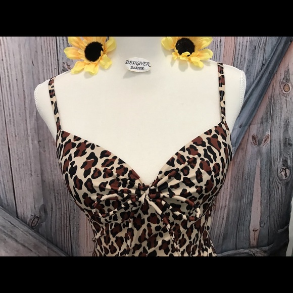 VICTORIA's SECRET Animal Print Tankini 34A VGV! - Picture 3 of 8